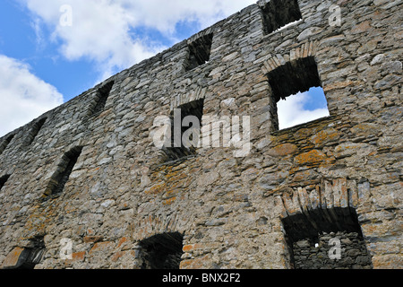 Ruinen der Ruthven Kaserne, gebaut im Jahre 1719 nach der 1715 Jacobite steigen, in der Nähe von Kingussie in den Highlands, Speyside, Schottland, Großbritannien Stockfoto