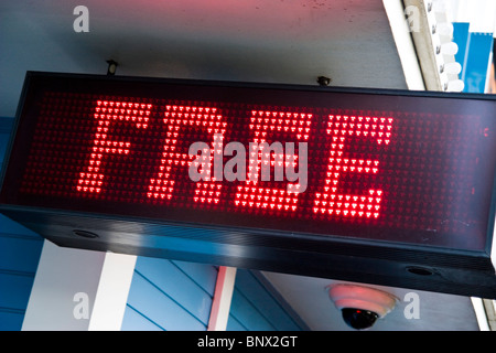 Neon Sign Casinos am Las Vegas Strip Stockfoto