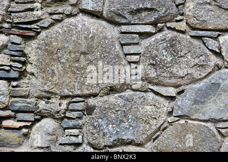 Detail der Freimaurerei in den Ruinen von Ruthven Kaserne, erbaut im Jahre 1719 nach der 1715 Jacobite steigen, in der Nähe von Kingussie im Hochland Stockfoto