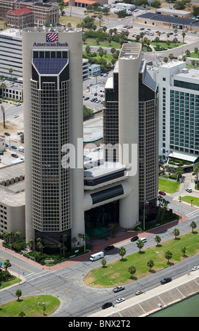 Luftaufnahme über American Bank Turm Bayfront Hotel Corpus Christi Texas Stockfoto