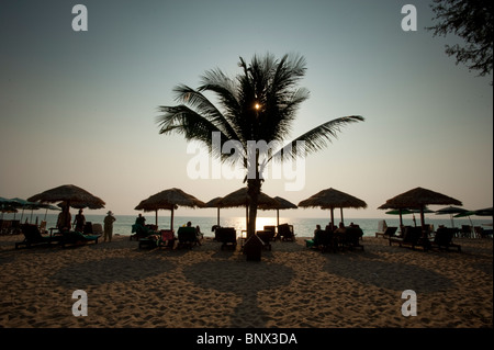 Der Strand von Banyan Tree Resort, Pa Tong, Phuket, Thailand, Asien Stockfoto