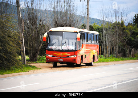 Transport für rückseitige Länder, Agrarsektor, Metropolregion, Santiago, Chili. Stockfoto