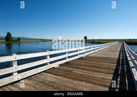 Die Osborn-Brücke auf die Henrys Fork des Snake River Stockfoto