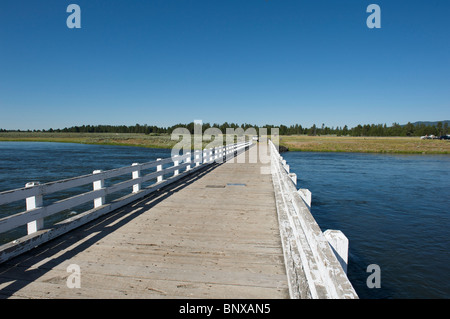 Die Osborn-Brücke auf die Henrys Fork des Snake River Stockfoto