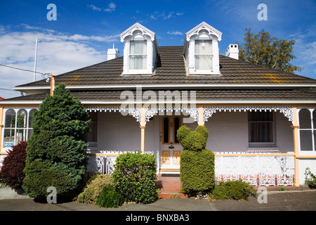 19. Jahrhundert-Ferienhaus im historischen Battery Point - einem maritimen Dorf auf Sullivans Cove. Hobart, Tasmanien, Australien Stockfoto