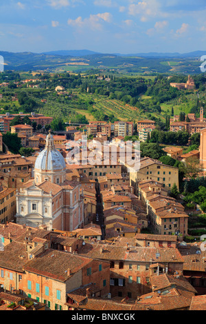 Siena von oben Stockfoto