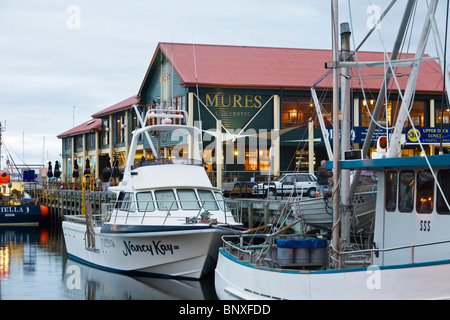 Mures - eine renommierte Seafood Bistro auf Victoria Dock. Sullivans Cove, Hobart, Tasmanien, Australien Stockfoto