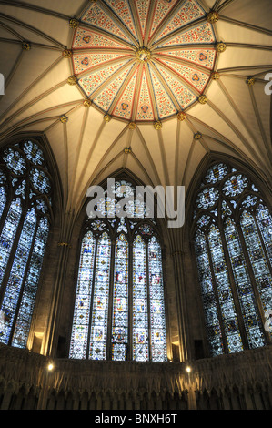 Der Kapitelsaal im York Minster In York Stockfoto