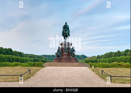 Reiterstandbild Friedrich Franz II., Großherzog von Mecklenburg, Schwerin, Mecklenburg-Vorpommern, Deutschland Stockfoto