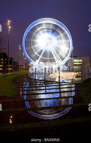 Das große Riesenrad in Middlesbrough Dezember 2009 Stockfoto