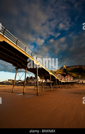 Saltburn Pier, Saltburn am Meer, Cleveland Stockfoto