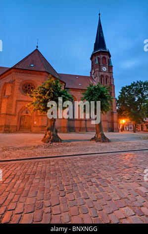 Johanneskirche Kirche auf Slüterplatz Square, Dömitz, Mecklenburg-Vorpommern, Deutschland Stockfoto