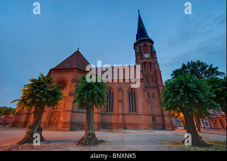 Johanneskirche Kirche auf Slüterplatz Square, Dömitz, Mecklenburg-Vorpommern, Deutschland Stockfoto