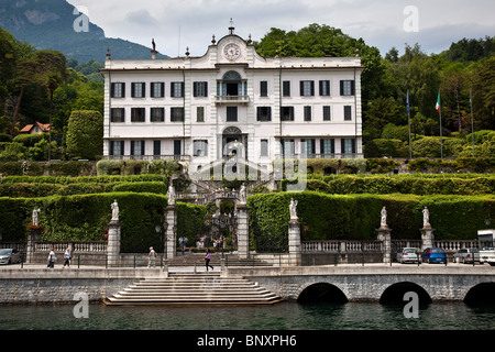 Villa Carlotta aus dem See, Tremezzo, Comer See, Lombardei, Italien Stockfoto