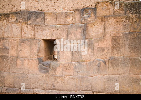 Blick auf die Tempel Wiracocha in Raqchi, in der Nähe von Cusco, Peru. Stockfoto