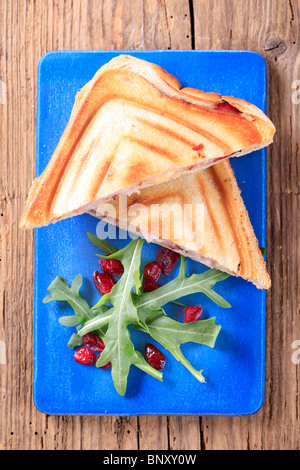 Speck und Käse getoasteten sandwiches Stockfoto