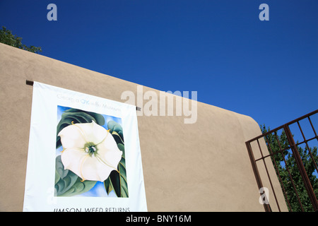 Georgia O' Keeffe Museum in Santa Fe, New Mexico, USA Stockfoto