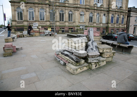 John King Street-Skulptur "A Case History" in Hope Street, Liverpool, England, UK Stockfoto