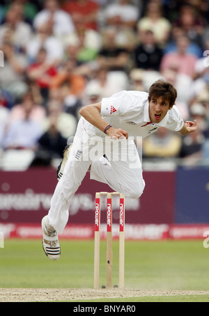 STEVE FINN ENGLAND V PAKISTAN 1. NPOWER TRENT BRIDGE NOTTINGHAM ENGLAND 30. Juli 2010 Stockfoto