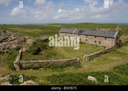 Bauernhaus, Skomer Island, Pembrokeshire, Wales, UK, Europa Stockfoto