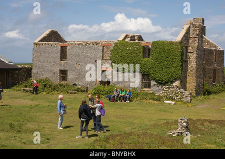 Bauernhaus, Skomer Island, Pembrokeshire, Wales, UK, Europa Stockfoto