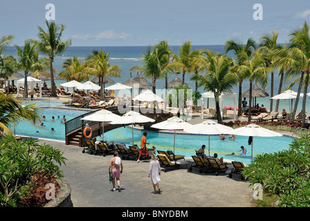 Le Meridien Ile Maurice Insel Mauritius Schwimmbad fünf Sterne Luxus Reisen Le Méridien Stockfoto