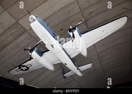 31171 Marines/N7614C North American B-25 J/PBJ-1J Mitchell in Duxford Imperial War Museum, Cambridgeshire. Stockfoto