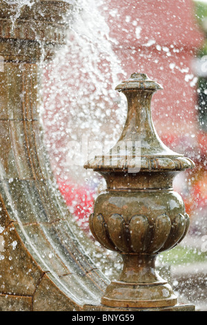 hohe Verschlusszeit Geschwindigkeit Bild der Stadt-Brunnen Melaka, malaysia Stockfoto