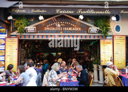 Malerischen Quartier Latin Paris Frankreich Stockfoto