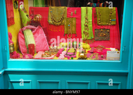 Schaufenster im malerischen Quartier Latin Paris Frankreich Stockfoto