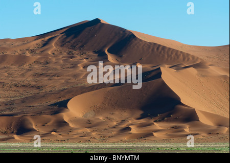 Roten Dünen im Sossusvlei in Namibia Naukluft Park zentrale Namibwüste Stockfoto