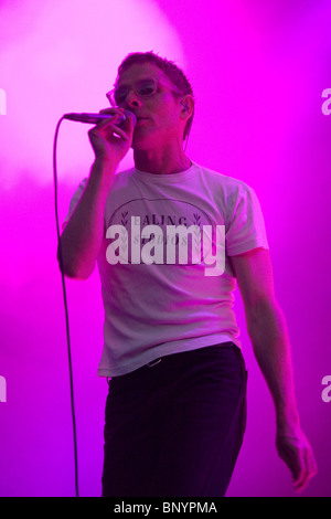 Belle und Sebastian Auftritt beim Latitude Festival 2010, Henham Park, Suffolk, England. Stockfoto