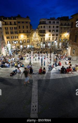 Blick vom spanische Treppe, Piazza di Spagna, Rom, Italien Stockfoto