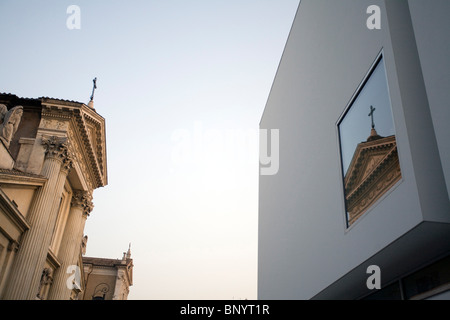 San Rocco alle Augusteo Kirche und Ara Pacis Museum, Rom, Italien Stockfoto