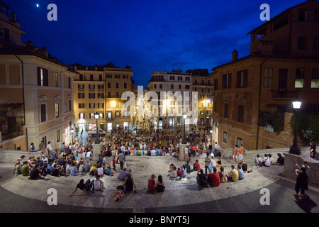 Blick vom spanische Treppe, Piazza di Spagna, Rom, Italien Stockfoto