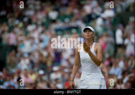 Wimbledon Tennis Championships 2010 Maria Sharapova Stockfoto