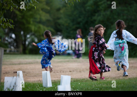 Hoffnung nach Hiroshima ist eine jährliche Veranstaltung, die Erinnerung an diejenigen, die bei den Bombenanschlägen auf Hiroshima und Nagasaki starben. Stockfoto