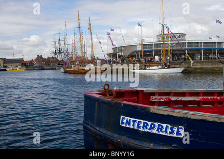 Hartlepool 2010 Tall Ships Race, Dorf und Marina, Teesside, North Yorkshire, Großbritannien Stockfoto