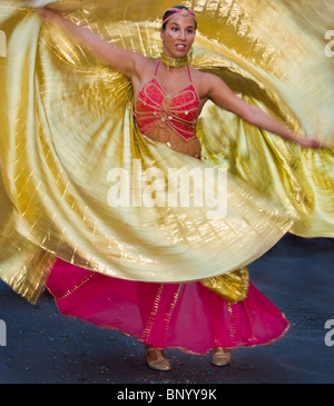 Spanische Tänzerin Christen und Mauren Festival Spanien Stockfoto