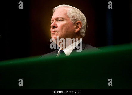 US-Außenministerin Hillary Clinton, Verteidigungsminister Robert Gates. Stockfoto