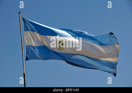 Argentinische Flagge, Puerto Iguazu-Argentinien Stockfoto