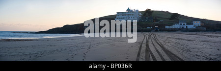 Panorama von Burgh Island Hotel, Burgh Island, South Hams, Devon, UK Stockfoto