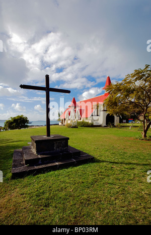 "Notre Dame Auxiliatrice" Kirche, "Cap Malheureux", "Mauritius" Stockfoto