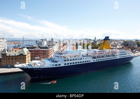 Norwegische Fjorde Saga Cruises auf der Saga Pearl II Stockfoto