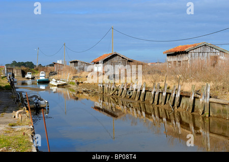 Frankreich, Aquitanien, Gironde, Bassin d ' Arcachon, La Teste de Buch, Auster Bauerndorf Stockfoto