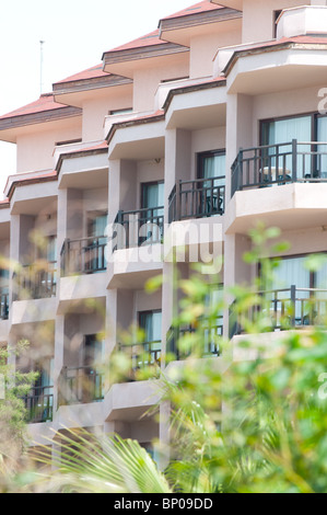Balkon im Hotel. Stockfoto