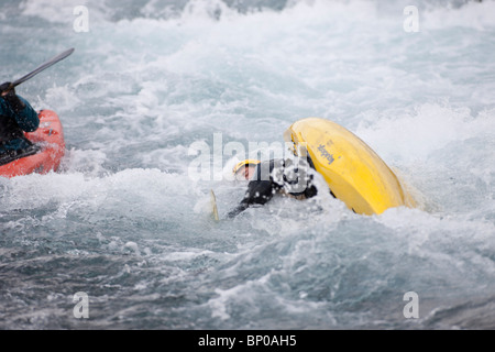 River-rafting in Tungufljot, Fluss Stockfoto