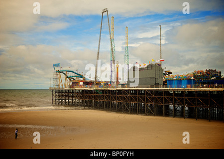 Pier Süd Blackpool, England Stockfoto