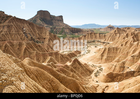 Spanien, Navarra, Bardenas Reales Wüste Bardenas Blancas Stockfoto