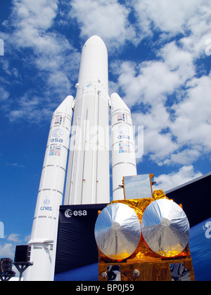 Arianespace, Ariane 5 Rakete, Cryosat SAT-Modell Stockfoto